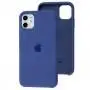 Чехол Silicone для iPhone 11 Premium case linen blue