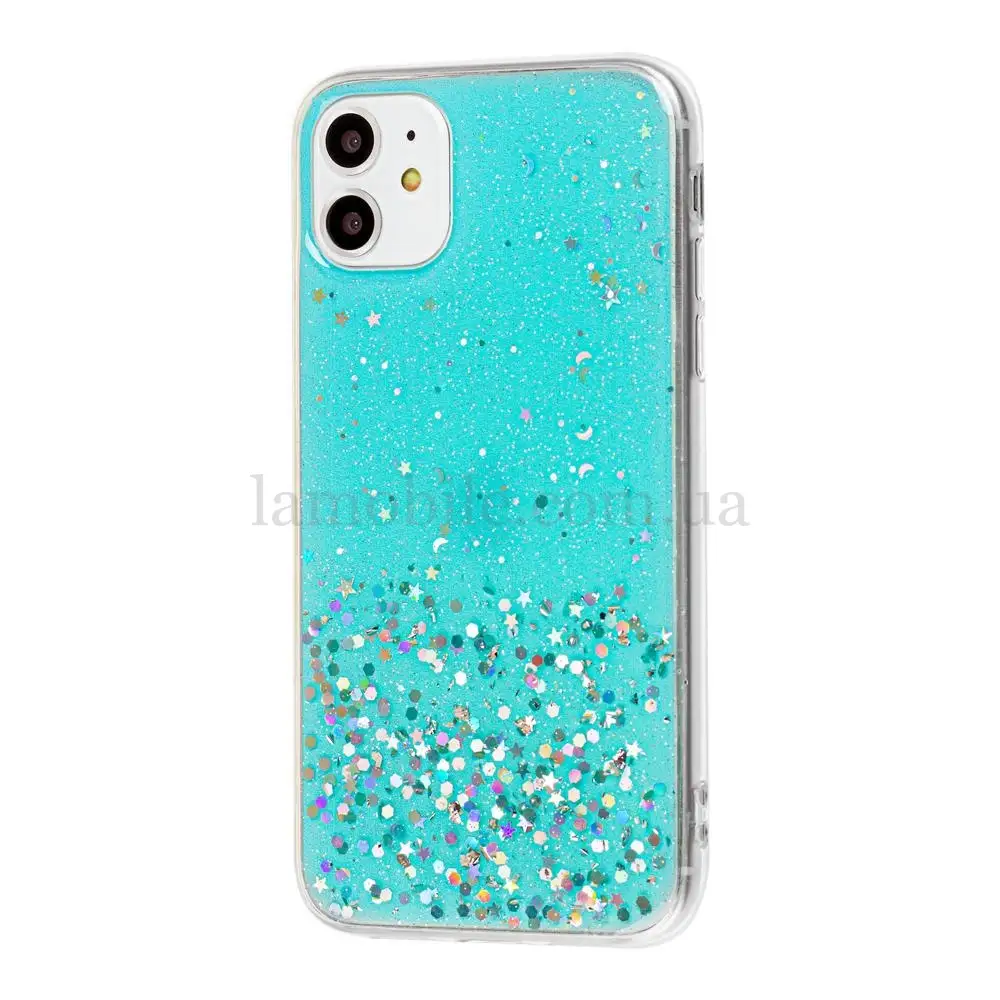 Чохол для iPhone 11 HQ Silicone Confetti синій