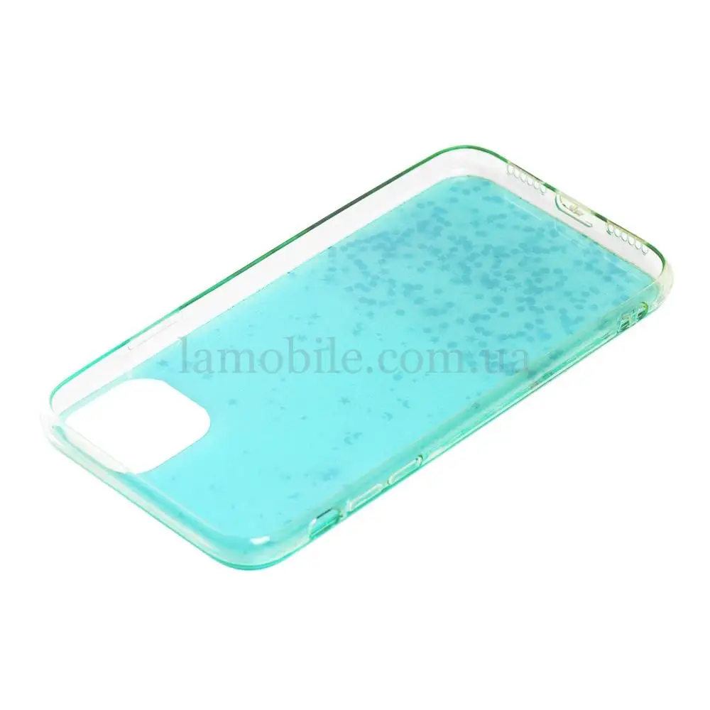 Чохол для iPhone 11 HQ Silicone Confetti синій