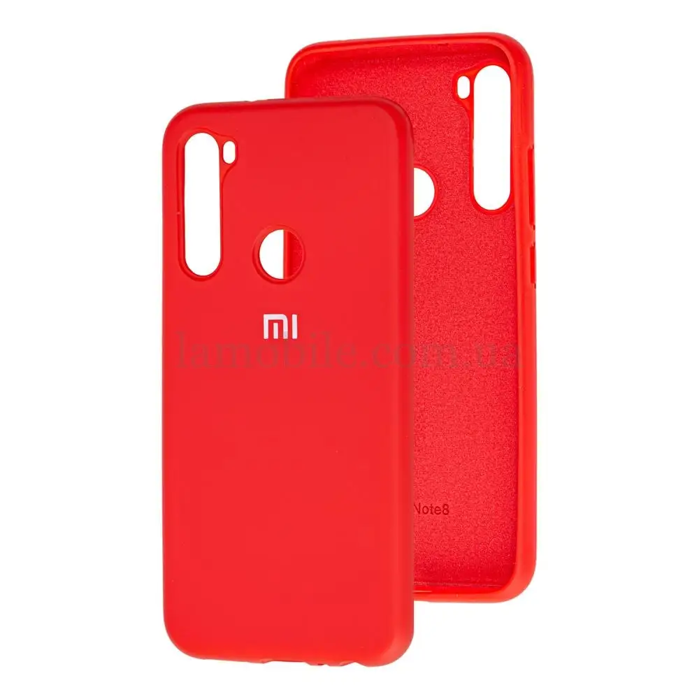 Чехол для Xiaomi Redmi Note 8 Silicone Full красный