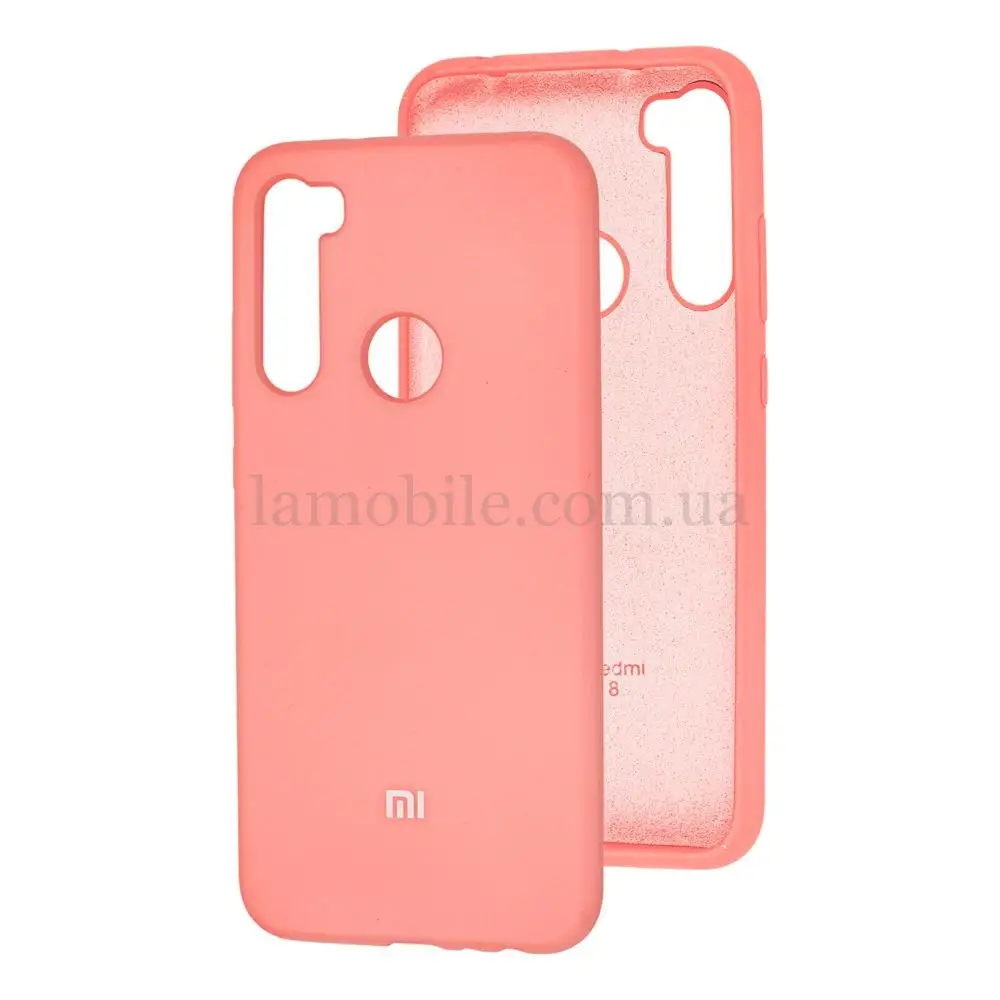 Чехол для Xiaomi Redmi Note 8 Silicone Full светло-розовый