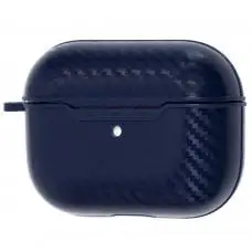 Чехол для AirPods Pro Carbon Imitation "синий"