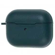 Чохол для AirPods Pro Leather Imitation "темно-зелений"