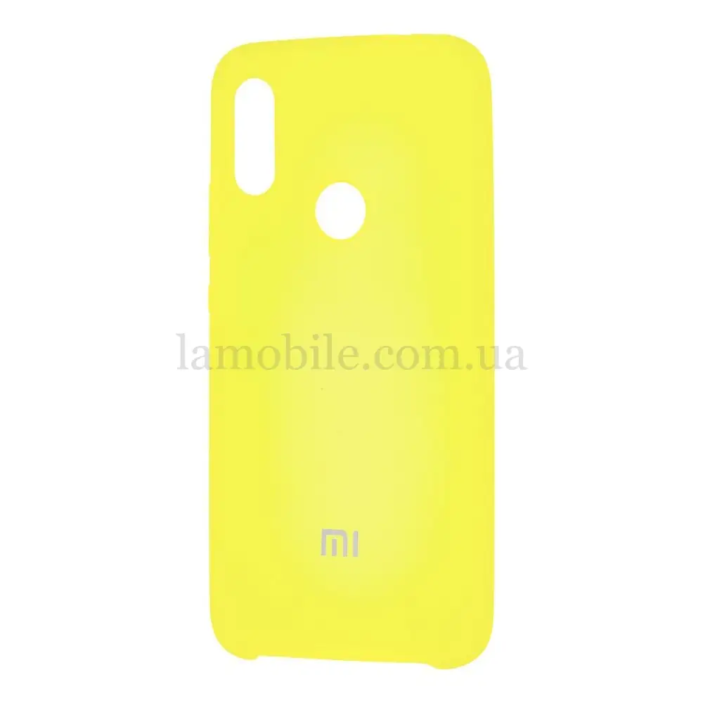 Чехол для Xiaomi Redmi 7 Silky Soft Touch лимонный