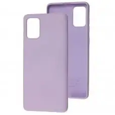Чехол для Samsung Galaxy A71 (A715) Wave colorful сиреневый / black currant