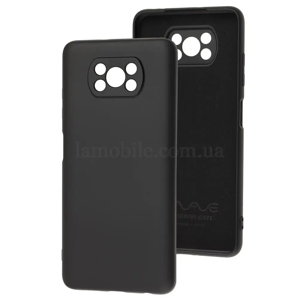 Чехол для Xiaomi Poco X3 Wave colorful black