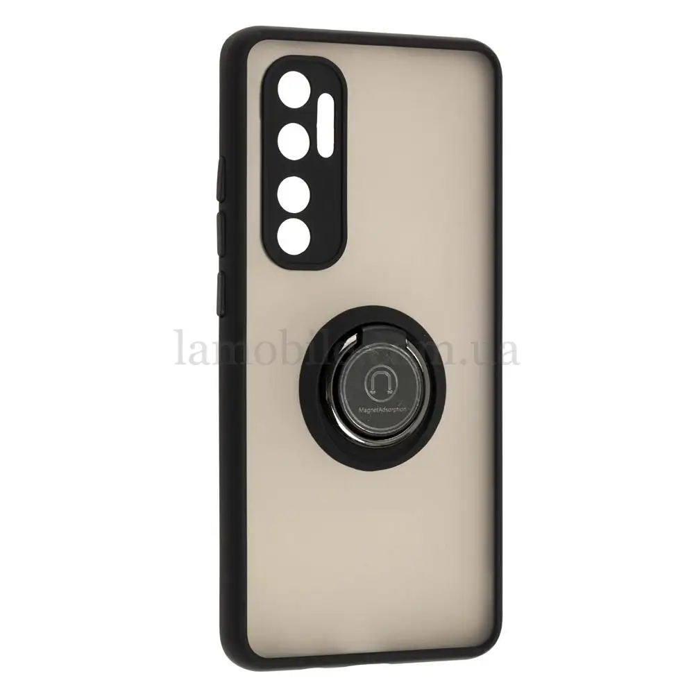Чохол для Xiaomi  Mi Note 10 Lite LikGus Edging Ring чорний