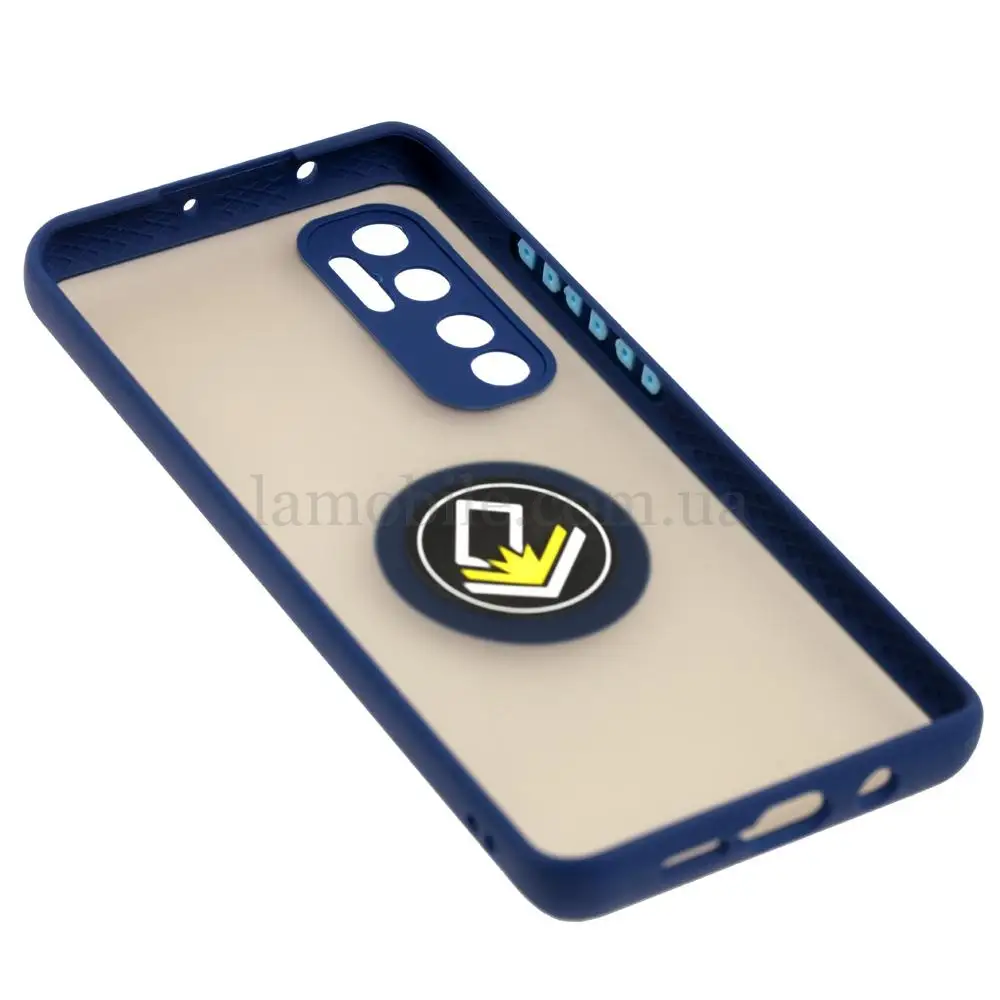 Чохол для Xiaomi Mi Note 10 Lite LikGus Edging Ring синій