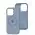 Чохол для iPhone 14 Pro Metal Camera MagSafe Silicone lilac