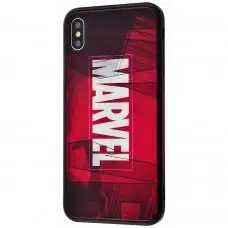 Чехол для iPhone X / Xs glass "Marvel"