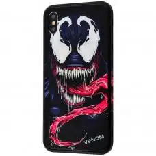 Чехол для iPhone X / Xs glass "Venom"