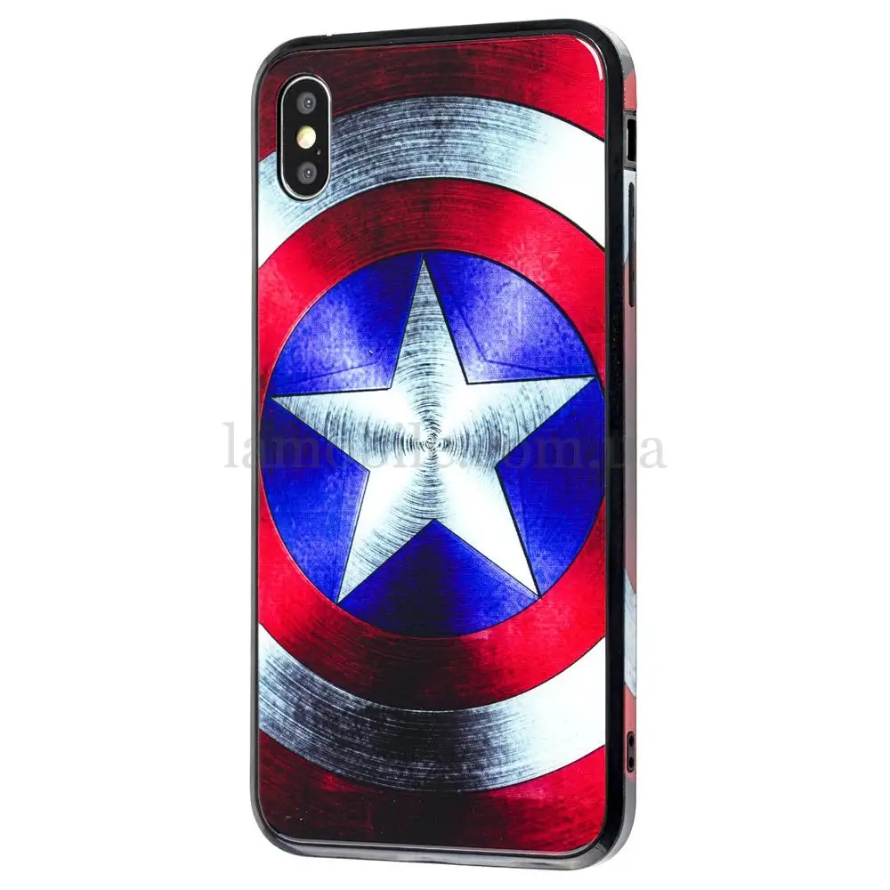 Чохол для iPhone Xs Max glass "Перший месник"