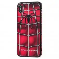 Чехол для iPhone Xs Max glass "Spider Man"
