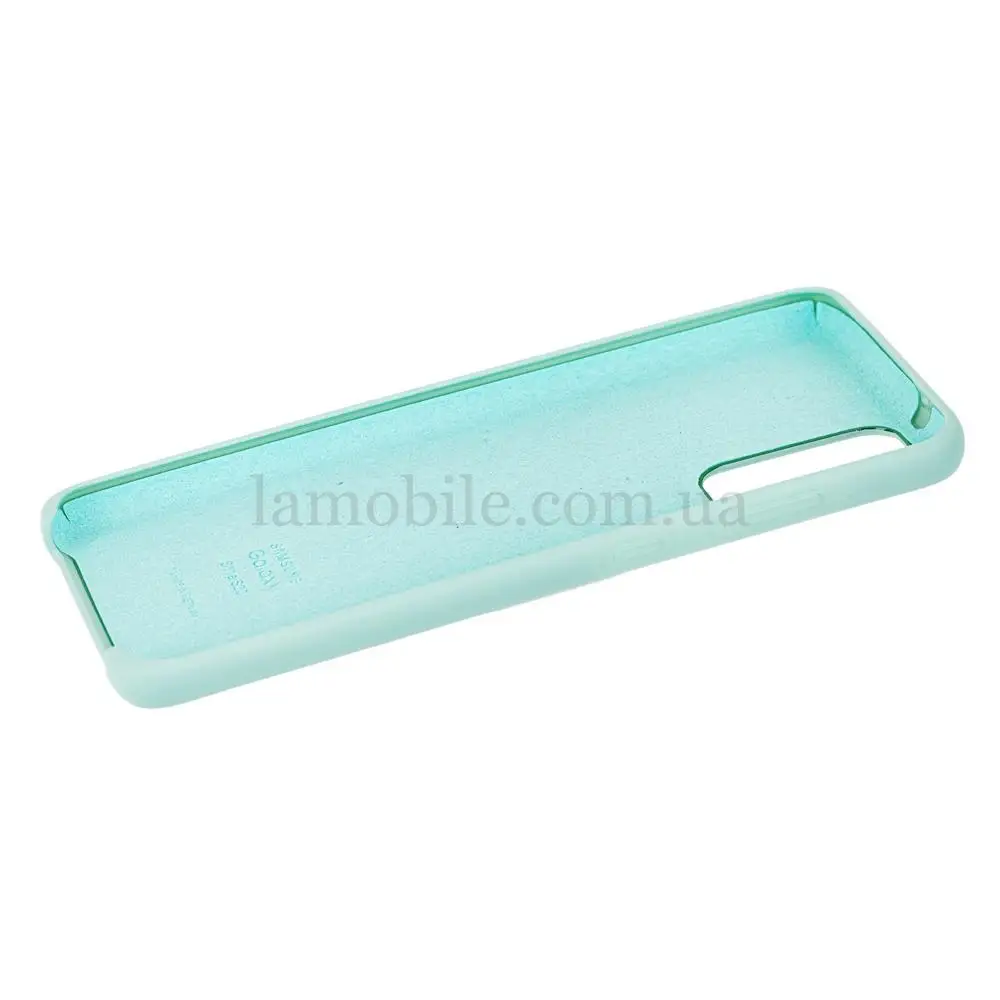 Чехол для Samsung Galaxy S20 (G980) Silky Soft Touch "светло-бирюзовый"