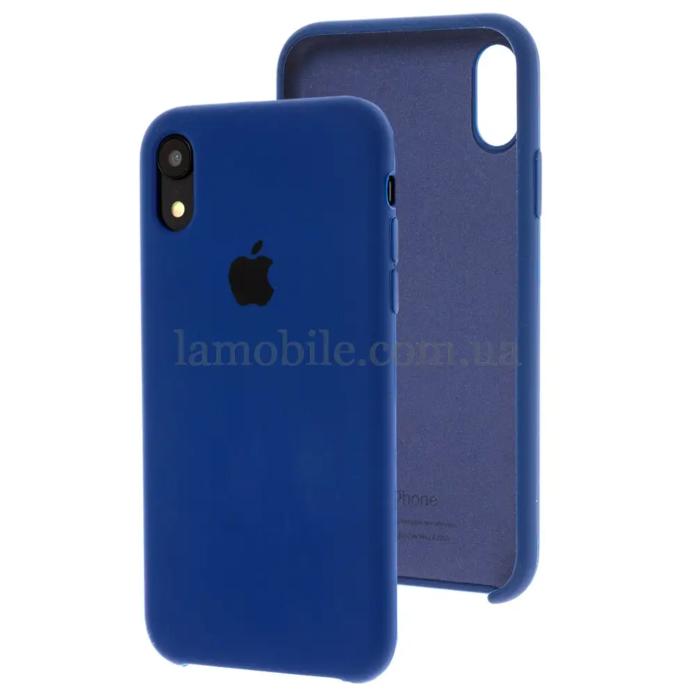 Чохол silicone case для iPhone Xr blue cobalt