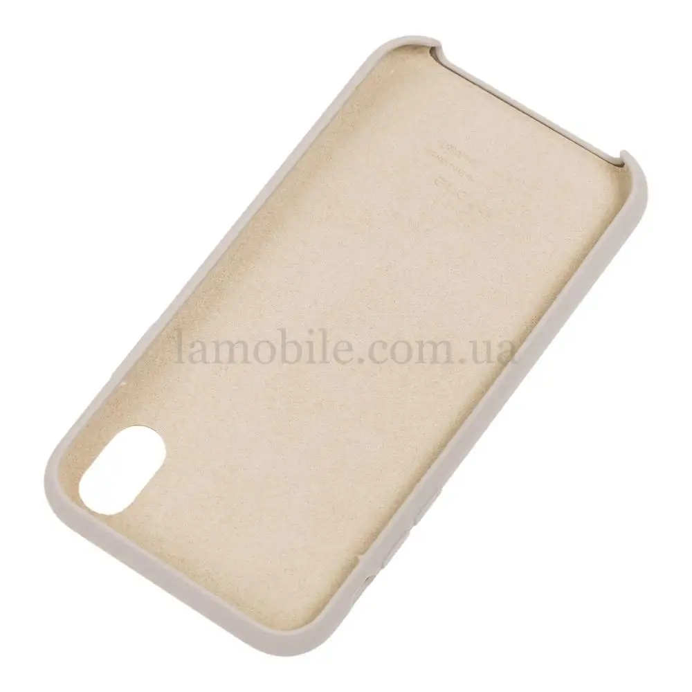 Чехол silicone case для iPhone Xr stone 