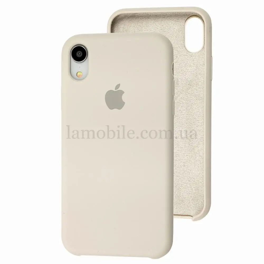 Чехол silicone case для iPhone Xr stone 