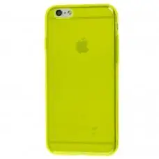 Чохол силіконовий для iPhone 6 прозоро жовтий