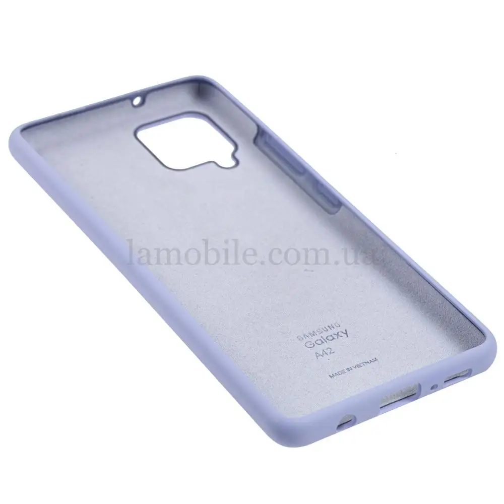 Чохол для Samsung Galaxy A42 (A426) Silicone Full бузковий / dasheen