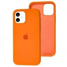Чехол для iPhone 12 / 12 Pro Silicone Full оранжевый / kumquat