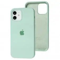 Чехол для iPhone 12 / 12 Pro Silicone Full бирюзовый / beryl