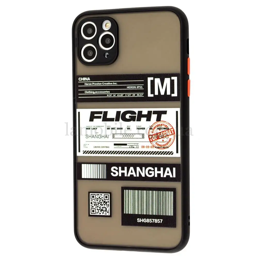 Чохол для iPhone 11 Pro Max Picture shadow matte Shanghai чорний