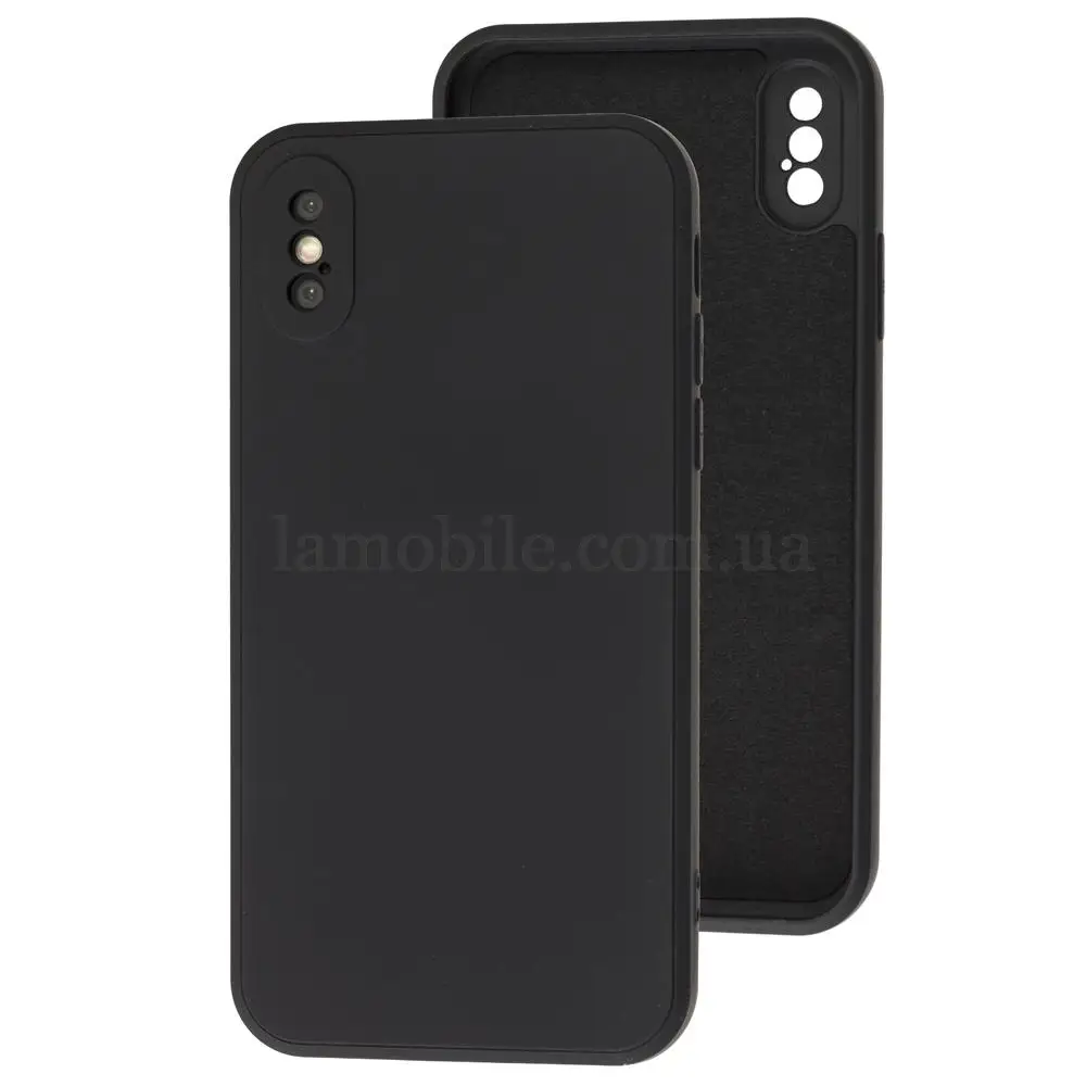Чехол для iPhone X / Xs Matte silicone черный