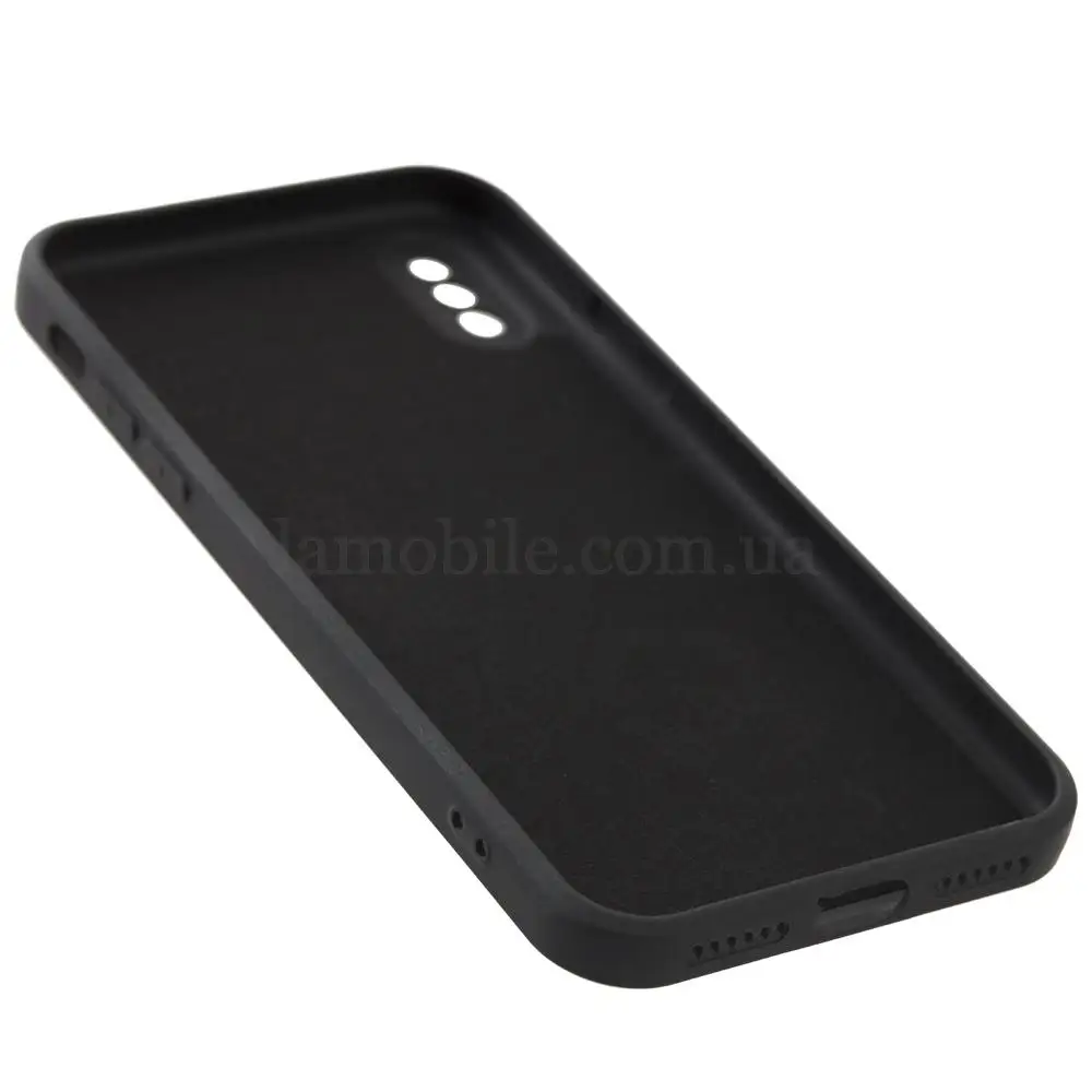 Чехол для iPhone X / Xs Matte silicone черный