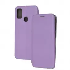 Чохол книжка Premium для Samsung Galaxy M21/M30s світло-бузковий