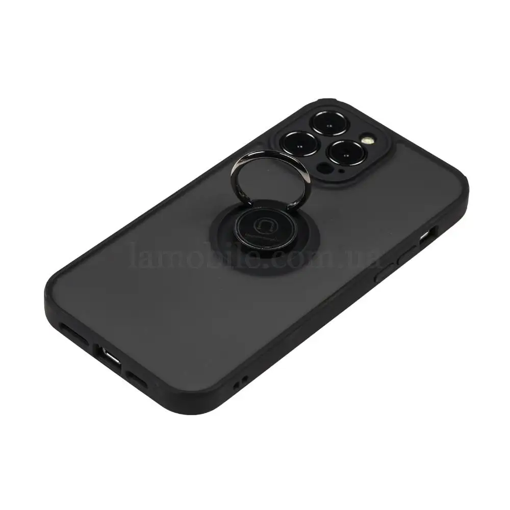 Чохол для iPhone 13 Pro Max LikGus Edging Ring оливковий