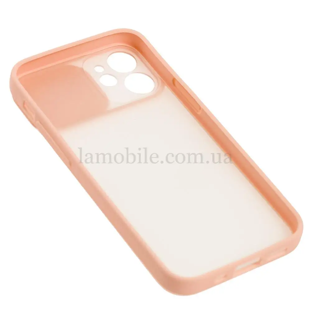 Чохол для iPhone 12 mini LikGus Camshield camera protect рожевий