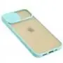 Чехол для iPhone 12 Pro LikGus Camshield camera protect бирюзовый