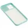 Чехол для iPhone 12 Pro LikGus Camshield camera protect бирюзовый