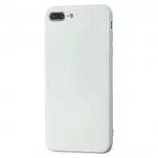 Чохол для iPhone 7 Plus / 8 Plus glass LV білий