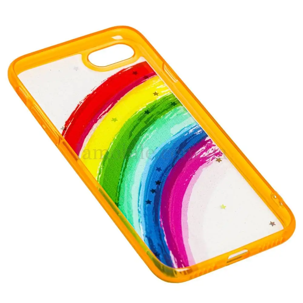 Чохол для iPhone 7 / 8 / Se 20 Colorful Rainbow помаранчевий