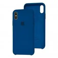 Чехол Silicone для iPhone X / Xs Premium case blue horizon
