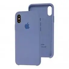 Чехол Silicone для iPhone X / Xs Premium case lavender gray