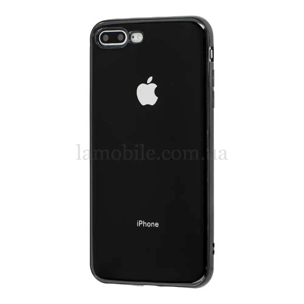 Чехол для iPhone 7 Plus / 8 Plus Silicone case черный рус