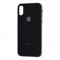 Чехол для iPhone X / Xs Silicone case (TPU) черный