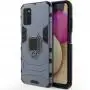Чохол удароміцний Transformer Ring для Samsung Galaxy A03s (A037) з кільцем сірий