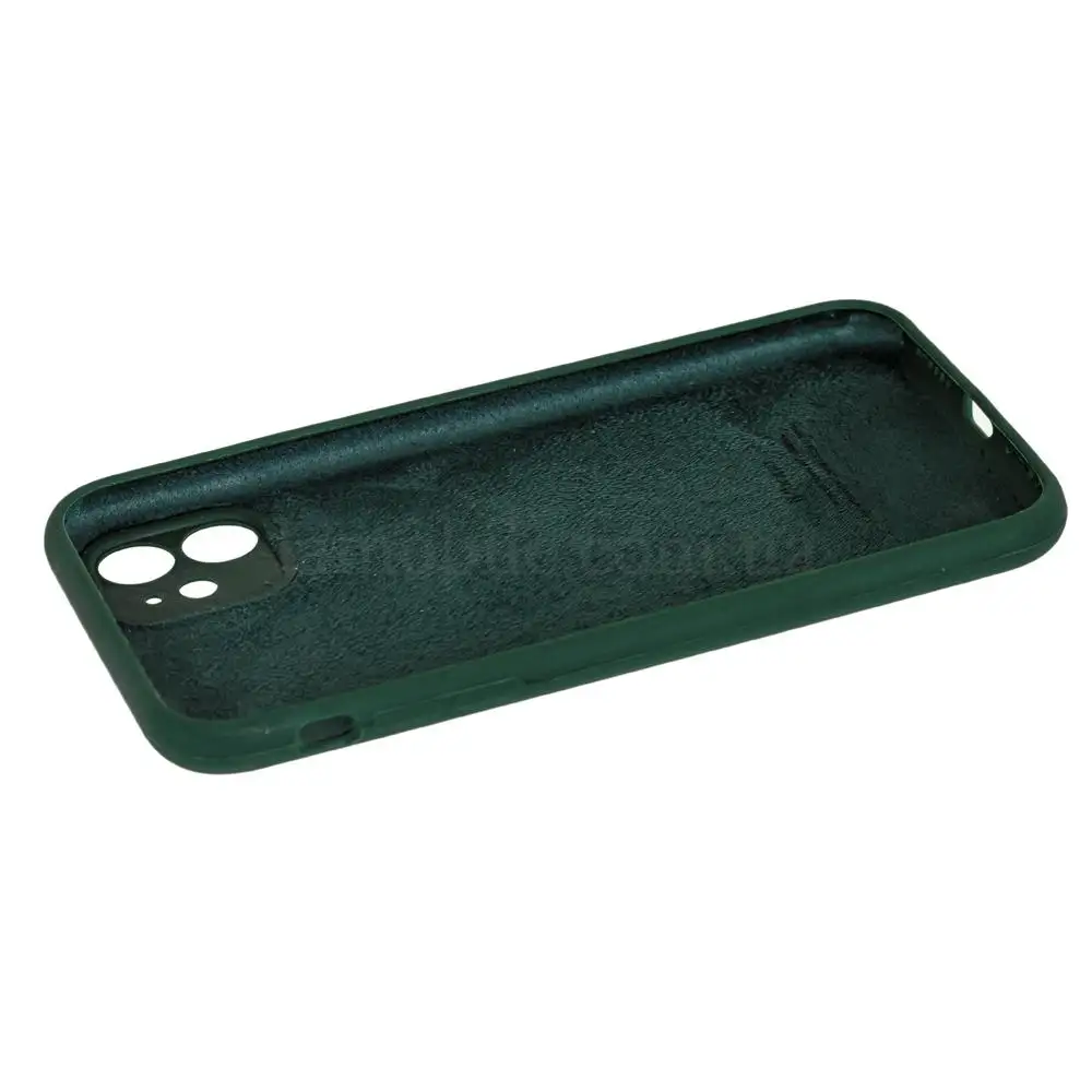 Чохол для iPhone 11 Silicone Slim Full camera cyprus green