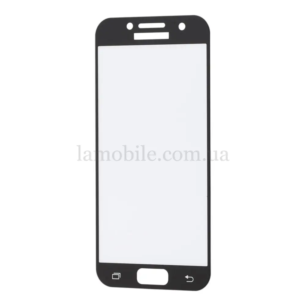 Захисне скло для Samsung A3/A320 (2017) чорний (OEM)