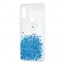 Чехол для Xiaomi Redmi 7 New конфети голубой
