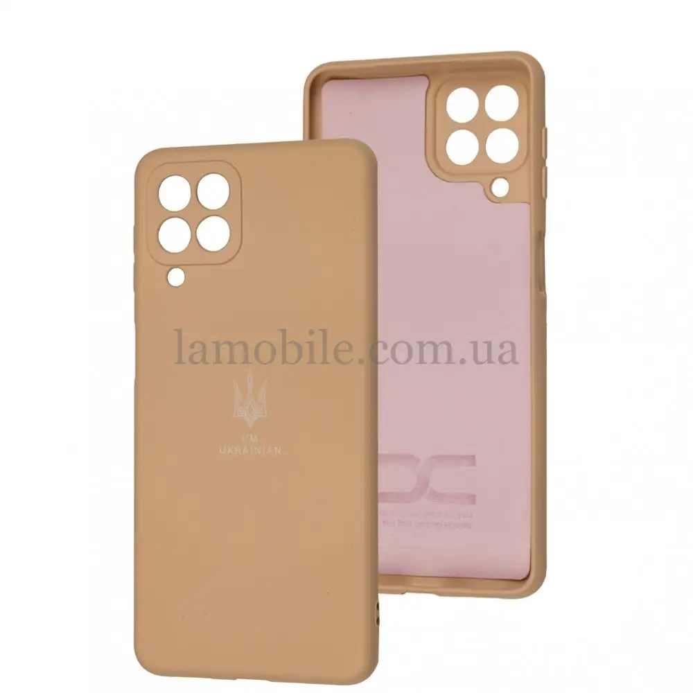 Чехол для Samsung Galaxy M53 (M536) Silicone Full Трезубец пудровый