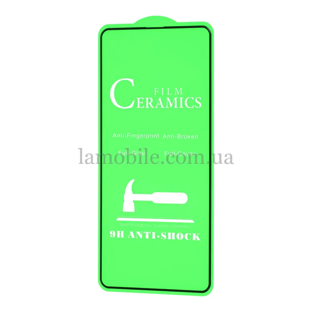 Захисне скло для Samsung Galaxy A51 (A515) "ceramics anti-shock" чорне (OEM)