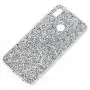 Чехол для Huawei P Smart 2019 Shining sparkles с блестками серебристый