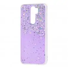 Чехол для Xiaomi Redmi Note 8 Pro Wave confetti фиолетовый