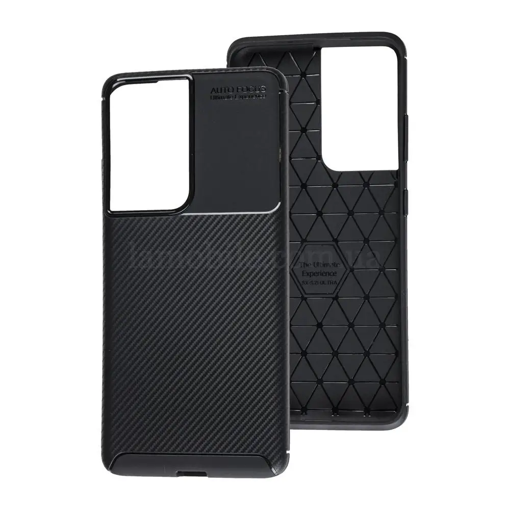 Чохол для Samsung Galaxy S21 Ultra (G998) Ultimate Carbon чорний