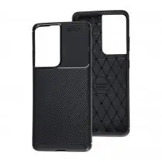 Чохол для Samsung Galaxy S21 Ultra (G998) Ultimate Carbon чорний