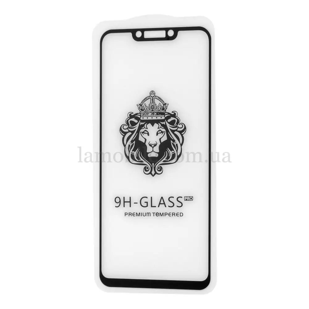 Защитное стекло для Huawei P Smart Plus Full Glue Lion черное